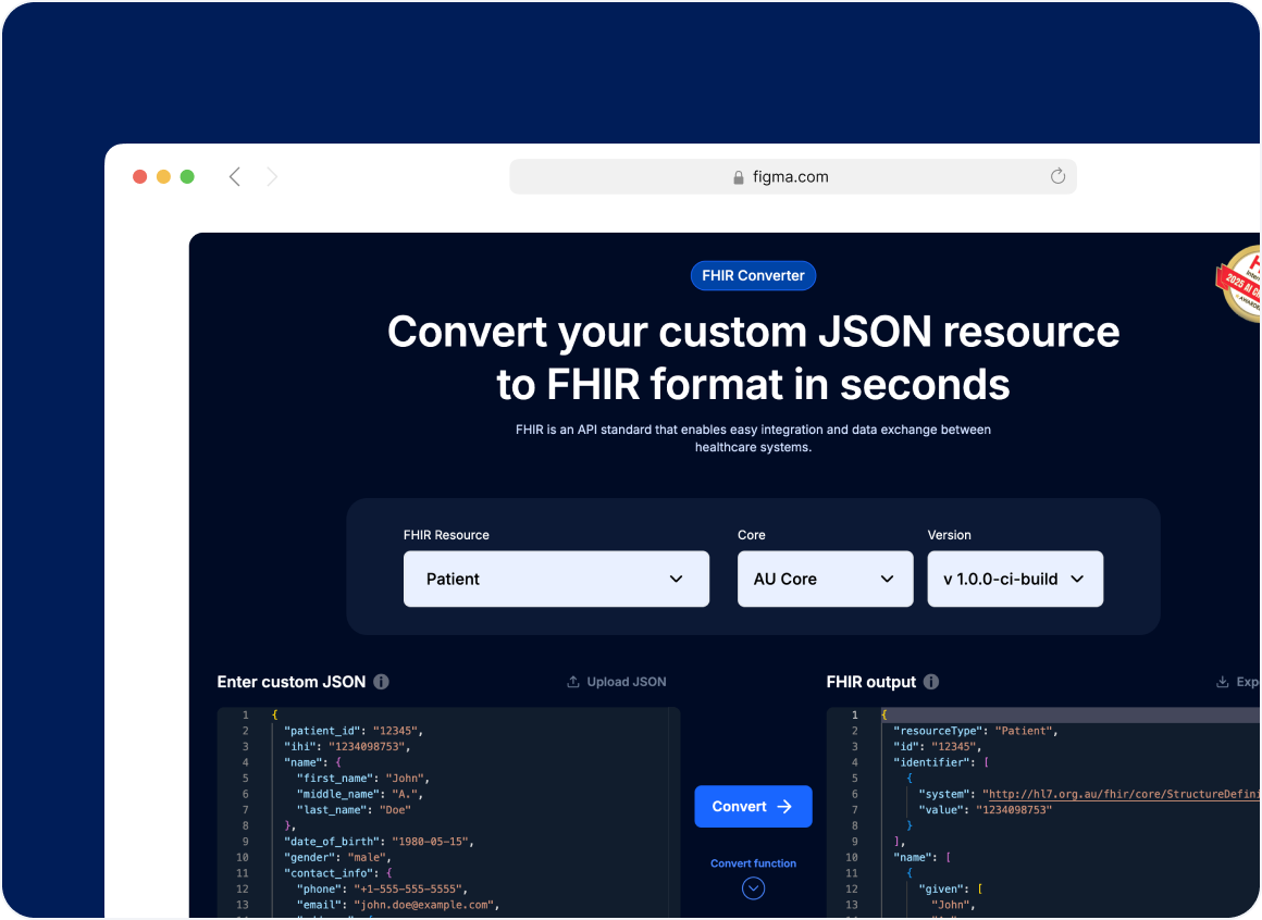 Whitefox FHIR Convertor Solution